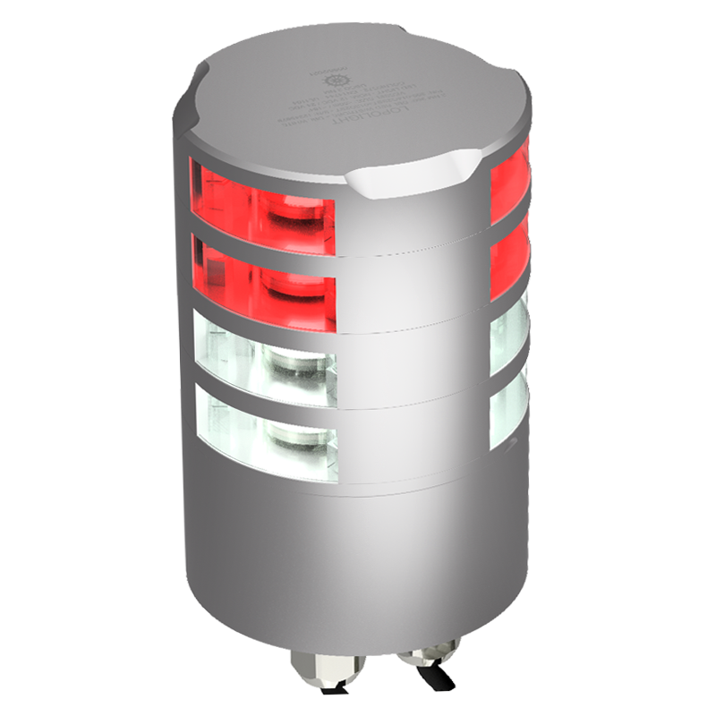 2nm 360° Red w/strobe, Double + 360° White, Double